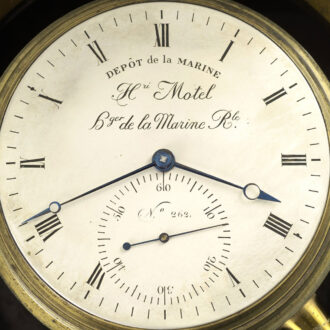 French deck chronometer with pivoted detent escapement Circa 1849