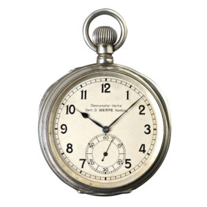 Silver open faced deck watch of the German Navy Circa 1940