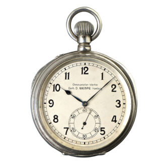 Silver open faced deck watch of the German Navy Circa 1940