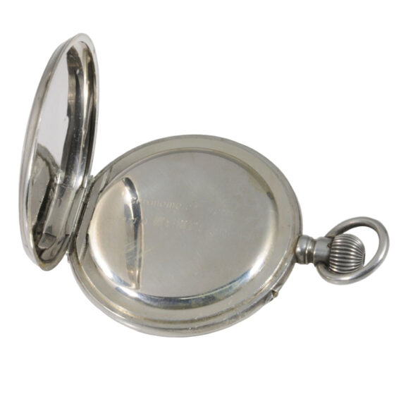 Silver open faced deck watch of the German Navy Circa 1940 Silver open faced deck watch of the German Navy Circa 1940
