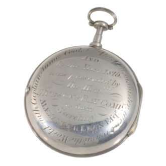 Historically interesting English silver pocket chronometer Circa 1783