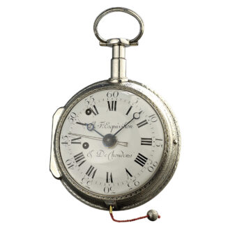 French pair-cased quarter repeating coach clock with alarm Circa 1790 French pair-cased quarter repeating coach clock with alarm Circa 1790