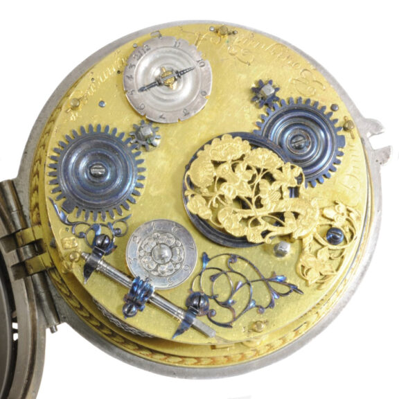 French one-handed hour striking coach clock with alarm Circa 1670 French one-handed hour striking coach clock with alarm Circa 1670