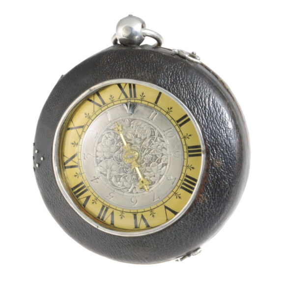 French one-handed hour striking coach clock with alarm Circa 1670