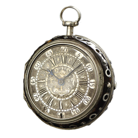 English pair-cased hour repeating verge with hour self-strike Circa 1700