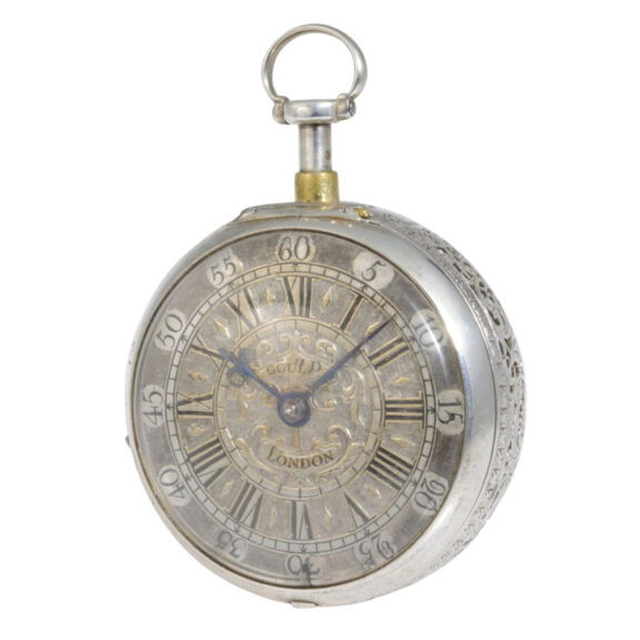 English pair-cased hour repeating verge with hour self-strike Circa 1700 English pair-cased hour repeating verge with hour self-strike Circa 1700