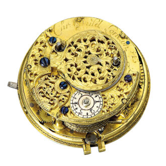 English pair-cased hour repeating verge with hour self-strike Circa 1700