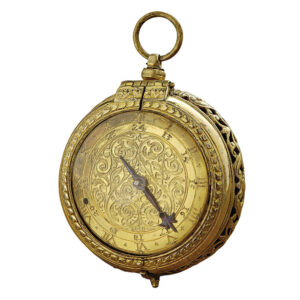 German fire gilt one handed pendant watch with self strike Circa 1600
