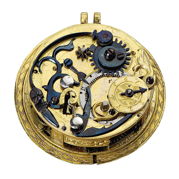 German fire gilt one-handed pendant watch with self-strike Circa 1600 German fire gilt one-handed pendant watch with self-strike Circa 1600