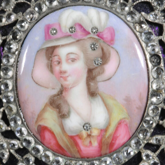 French gilt, enamel and gemstone-set verge watch Circa 1800 French gilt, enamel and gemstone-set verge watch Circa 1800