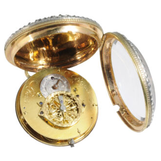 French gilt, enamel and gemstone-set verge watch Circa 1800 French gilt, enamel and gemstone-set verge watch Circa 1800