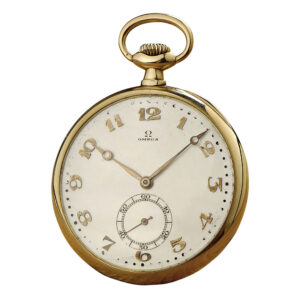 Rare Swiss 14 Carat rose gold open faced lever watch Circa 1922