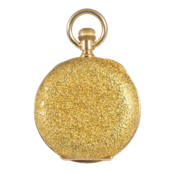 Small Swiss 18K gold open faced lever watch Circa 1888 Small Swiss 18K gold open faced lever watch Circa 1888