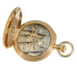 Small Swiss 18K gold open faced lever watch Circa 1888 Small Swiss 18K gold open faced lever watch Circa 1888
