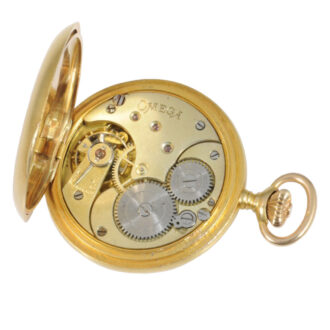 Swiss 18K gold and diamond-set Art Deco lever watch Circa 1915