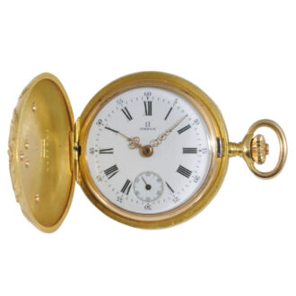 Swiss 18K gold and diamond-set Art Deco lever watch Circa 1915