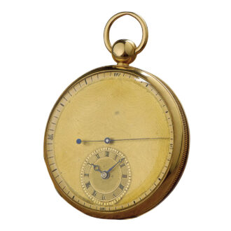 Swiss gold open faced jumping centre seconds watch Circa 1850