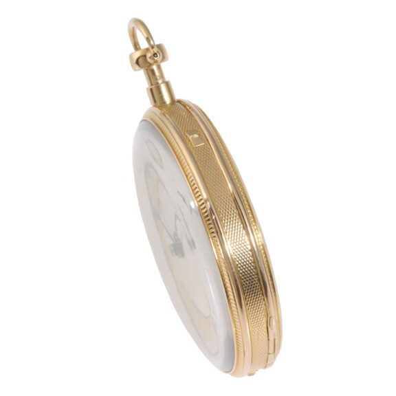 Large Swiss 18 carat gold quarter repeating musical watch Circa 1820 Large Swiss 18 carat gold quarter repeating musical watch Circa 1820
