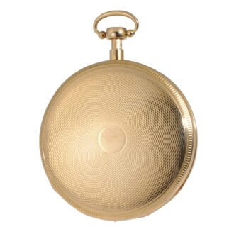 Large Swiss 18 carat gold quarter repeating musical watch Circa 1820