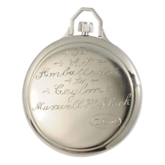 Very fine Swiss platinum and diamond-set lever watch Circa 1920