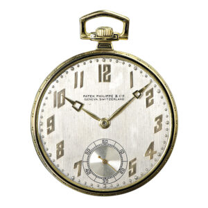 Thin Swiss 18K gold and enamel Art Deco lever watch Circa 1921