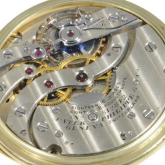 Elegant Swiss gold and enamel open faced lever watch Circa 1926 Elegant Swiss gold and enamel open faced lever watch Circa 1926