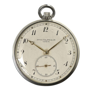 Oversized Swiss steel dress watch for the Italian market Circa 1943