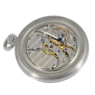 Oversized Swiss steel dress watch for the Italian market Circa 1943