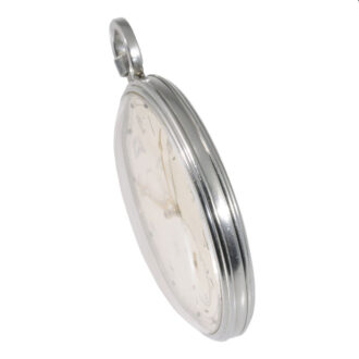 Oversized Swiss steel dress watch for the Italian market Circa 1943