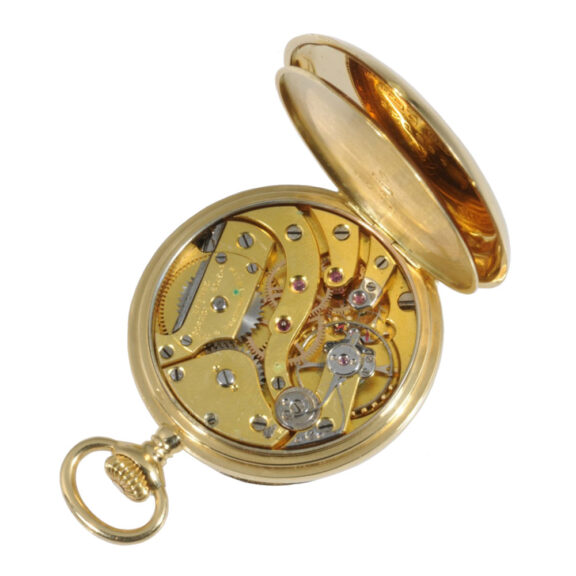 Small Swiss gold Chronometro Gondolo Circa 1915 Small Swiss gold Chronometro Gondolo Circa 1915