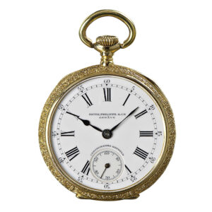 Small Swiss 18K gold Chronometro Gondolo Circa 1915