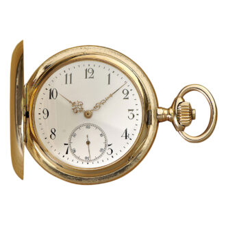 Heavy Swiss 14 Carat rose gold hunting cased lever watch Circa 1895 Heavy Swiss 14 Carat rose gold hunting cased lever watch Circa 1895