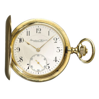 Heavy Swiss 18 carat rose gold hunting cased lever watch Circa 1914