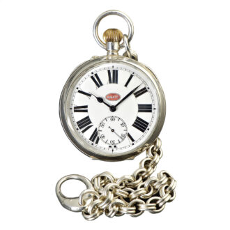 German eight-day power reserve lever watch with chain Circa 1910