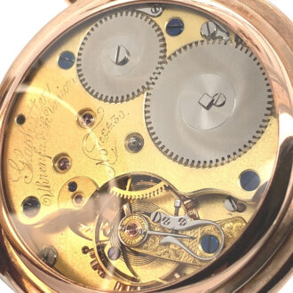 German 14K rose gold hunting cased lever watch Circa 1902