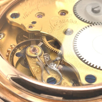 German 14K rose gold hunting cased lever watch Circa 1902