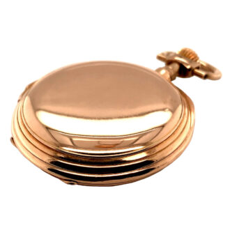 German 14K rose gold hunting cased lever watch Circa 1902