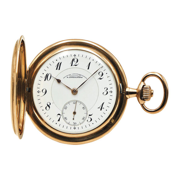 German 14K rose gold hunting cased lever watch Circa 1909