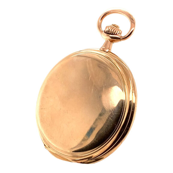 German 14K rose gold hunting cased lever watch Circa 1909 German 14K rose gold hunting cased lever watch Circa 1909