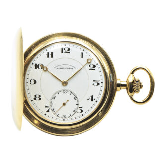 German 14K gold hunting cased lever pocket watch Circa 1923