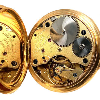 Rare and small German 18K carat rose gold lever watch Circa 1900 Rare and small German 18K carat rose gold lever watch Circa 1900