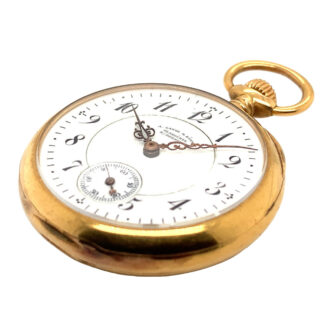 Rare and small German 18K carat rose gold lever watch Circa 1900 Rare and small German 18K carat rose gold lever watch Circa 1900