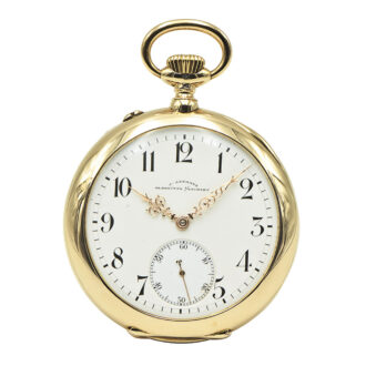 Fine German 14K gold open faced lever pocket watch Circa 1913