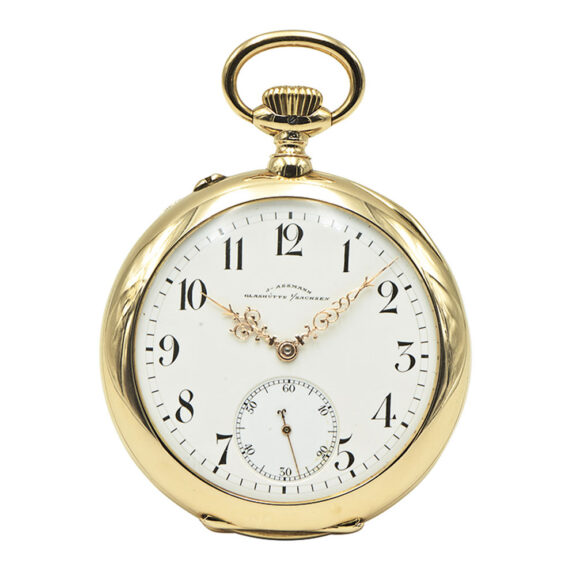 Fine German 14K gold open faced lever pocket watch Circa 1913 Fine German 14K gold open faced lever pocket watch Circa 1913