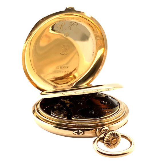 Fine German 14K gold open faced lever pocket watch Circa 1913 Fine German 14K gold open faced lever pocket watch Circa 1913