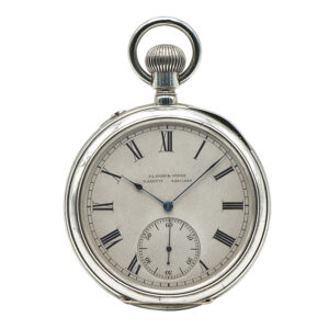 German silver jumping half seconds deck chronometer Circa 1906