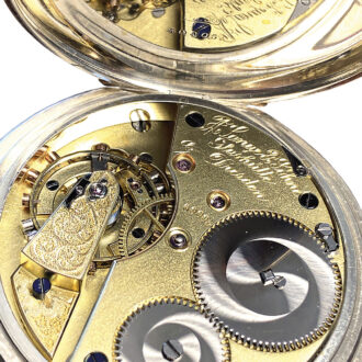 German silver jumping half seconds deck chronometer Circa 1906