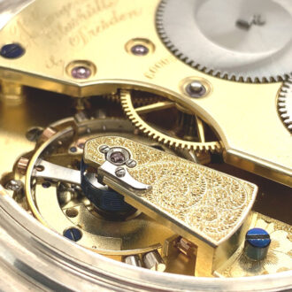 German silver jumping half seconds deck chronometer Circa 1906