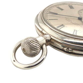 German silver jumping half seconds deck chronometer Circa 1906