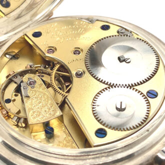 German silver jumping half seconds deck chronometer Circa 1906